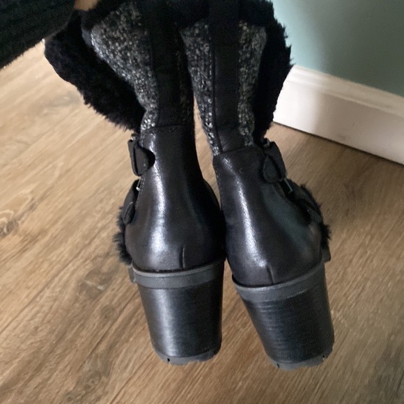 Baretraps Tevin Boot Black Womens Size 8 Medium. Rustic faux fur cottagecore - Picture 6 of 11